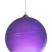 Lustres, suspensions et plafonniers Tosel Suspension globe verre viole...