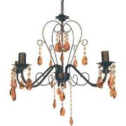 Lustres, suspensions et plafonniers Tosel Lustre multi bras métal marr...