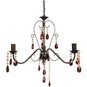 Lustres, suspensions et plafonniers Tosel Lustre multi bras métal marr...