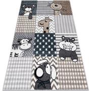 Tapis Rugsx Tapis FUN Pets pour enfants, animaux gris 160x220 cm