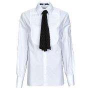 Chemise Karl Lagerfeld BIB SHIRT W/ MONOGRAM NECKTIE