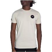 T-shirt Helvetica T shirt homme Ref 57701 Creme
