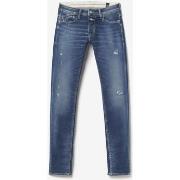 Jeans Le Temps des Cerises Camoins 700/11 adjusted jeans destroy bleu