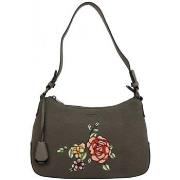 Sac a main Hexagona Sac rigide - Gris motif fleur