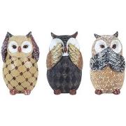 Statuettes et figurines Signes Grimalt Hibou Set 3 Unités