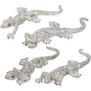 Statuettes et figurines Signes Grimalt Lézard 4 Dif Argent