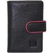 Portefeuille Hexagona Petit porte-cartes cuir ref_xga40922 noir