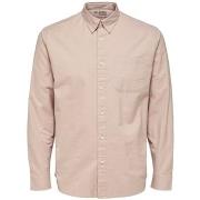 Chemise Selected Noos Regrick Oxford Shirt - Shadow Gray