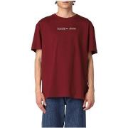 T-shirt Tommy Jeans T Shirt Ref 58309 VLP Bordeaux