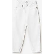 Jeans enfant Le Temps des Cerises Cosa boyfit 7/8ème jeans blanc
