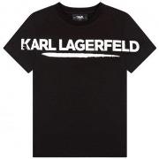 T-shirt enfant Karl Lagerfeld Tee shirt junior noir Z25336/09B - 12 AN...
