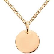 Collier Brillaxis Collier petite médaille rosé