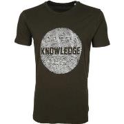 T-shirt Knowledge Cotton Apparel T-Shirt Alder Vert Foncé
