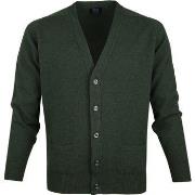 Sweat-shirt William Lockie Cardigan Agneline Vert Foncé