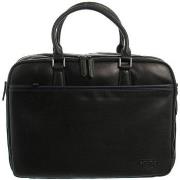 Porte document David William Serviette en cuir ref_46643 Noir 43*32*10