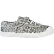 Baskets enfant Kawasaki Glitter Kids Shoe W/Elastic K202586 8889 Silve...