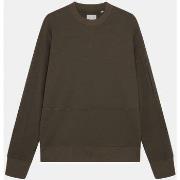 Pull Lyle &amp; Scott ML1742V TRICOT CREW NECK SWEATSHIRT-W48 OLIVE