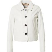 Blouson Oakwood Veste en cuir Leslie Ref 59400 Blanche