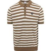 T-shirt Blue Industry Polo M10 Rayures Marron