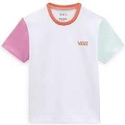 T-shirt enfant Vans VN00041DJ5K COLORBLOCK CREW-WHITE