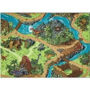 Tapis Rugsx TAPIS REBEL ROADS Dino World 29 Dinosaures, 140x200 cm