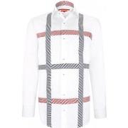 Chemise Andrew Mc Allister chemise cintree satin de coton flaggy blanc