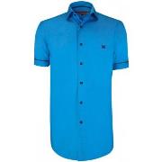 Chemise Andrew Mc Allister chemisette mode cintree island bleu