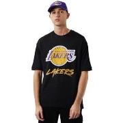 T-shirt New-Era Nba Los Angeles Lakers Script Mesh