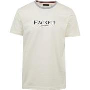 T-shirt Hackett T-Shirt Logo Ecru