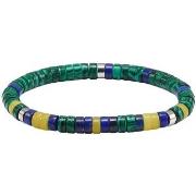 Bracelets Sixtystones Bracelet Perles Heishi Lapis Malachite -Large-20...