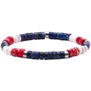 Bracelets Sixtystones Bracelet Perles Heishi Jaspe Bleu -Medium-18cm