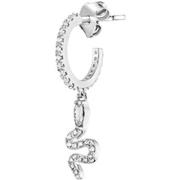 Boucles oreilles Agatha Ruiz de la Prada Piercing créole Snaky argent