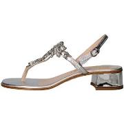 Tongs Siano Via Roma 021 flops Femme Argent