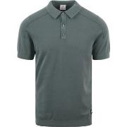 T-shirt Blue Industry Polo Knitted Vert