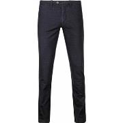 Pantalon Suitable Chino Sartre Carreaux Bleu Foncé