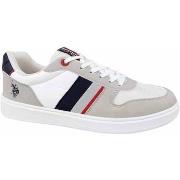 Baskets basses U.S Polo Assn. ROKKO003LGRWHI01