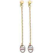 Boucles oreilles Brillaxis Boucles d'oreilles chainette/grain de café ...