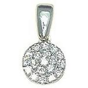 Pendentifs Brillaxis Pendentif diamants or blanc 18 carats