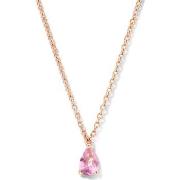 Collier Brillaxis Collier or rose 18 carats saphir poire rose