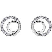 Boucles oreilles Brillaxis Boucles d'oreilles double cercle or oxydes