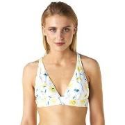 Maillots de bain Brigitte Bardot Haut de maillot triangle blanc CITRON...