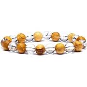 Bracelets Phoenix Import Bracelet élastique Cristal de roche et Palo S...