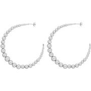 Boucles oreilles Orusbijoux Créoles Argent Boules 60mm