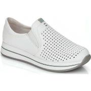 Baskets basses Rieker white casual closed sport shoe