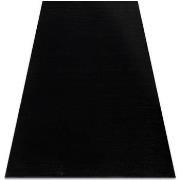 Tapis Rugsx Tapis SOFTY plaine couleur unie noir 140x190 cm