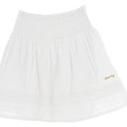Jupes Superdry Vintage lace mini skirt wht