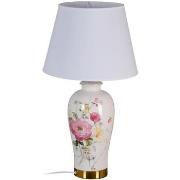 Lampes à poser Ixia Lampe en céramique floral 54 cm