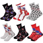 Chaussettes enfant Miraculous Pack de 6 Paires 6447