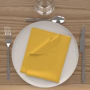 Serviettes de table Soleil D'Ocre Alix jaune radieux