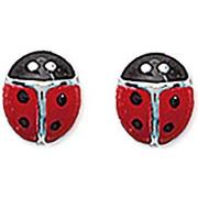 Boucles oreilles Brillaxis Boucles d'oreilles coccinelle argent